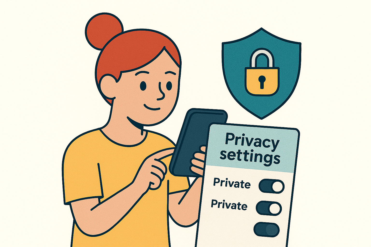 Configuración de privacidad en redes sociales