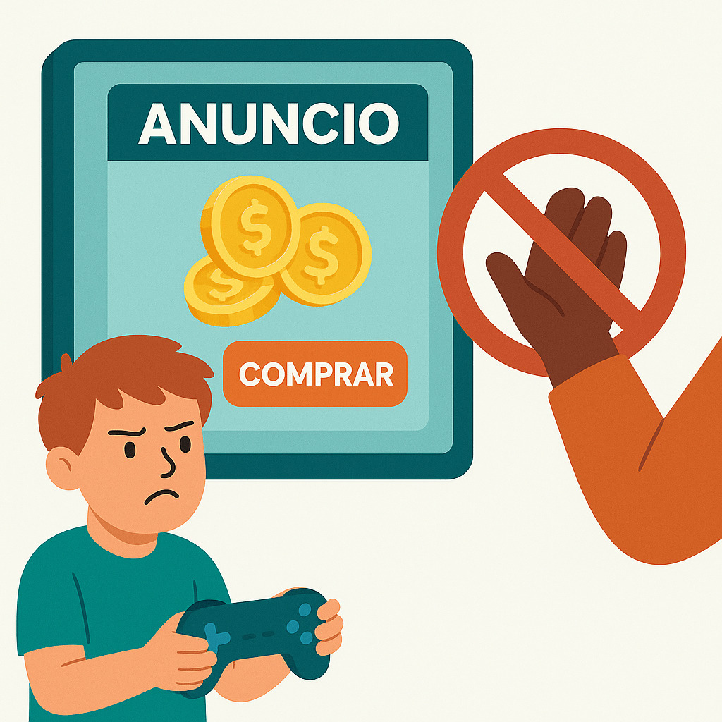 Niño usando dispositivo con supervisión